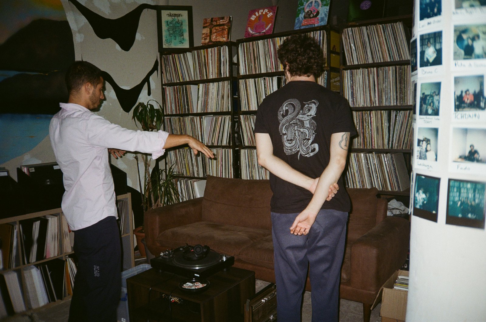 Digging through the record archive at Papa Jams, partners on TJR 001